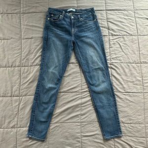 7 For All Mankind B(air) Denim Skinny Jeans with Stretch Size 28